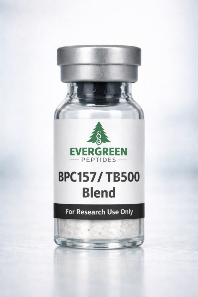 BCP-157 and TB-500 peptide blend research vial – lab tested purity – Evergreen Peptides