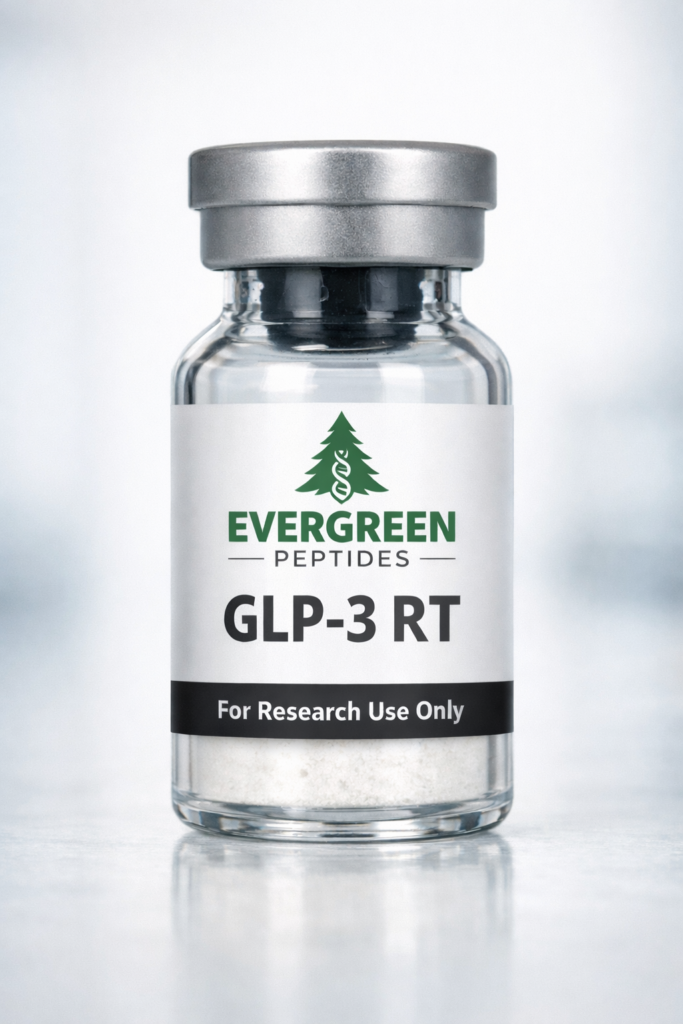 GLP-3 RT research peptide lyophilized vial