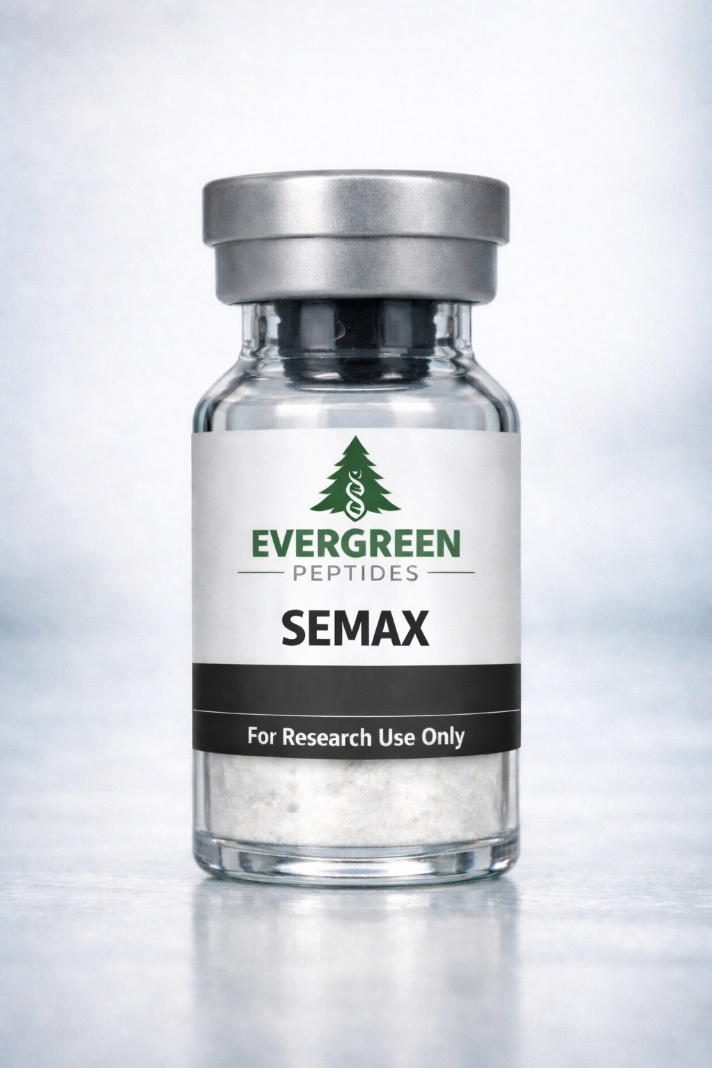3EBEB3B6-19C5-4F59-9526-DC29BC2DC896 Evergreen Peptides research compound vial for laboratory use