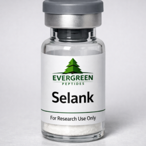 Selank peptide vial Evergreen Peptides for research use onl